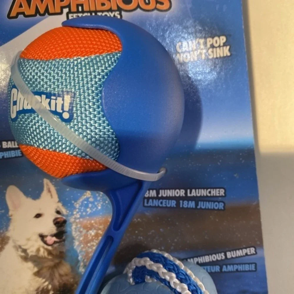 Chuckit Amphibious Fetch Toys Dogs‎ Launcher, Ball & Bumper Won't Sink 3694
